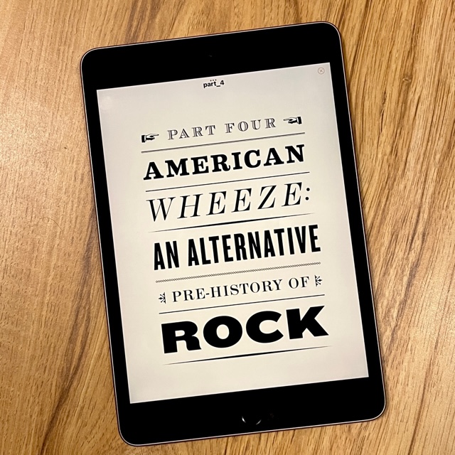 Ebook showing Text: Part four, American wheeze: an alternative prehistory of a rock